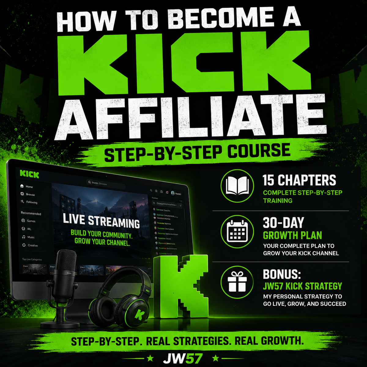 How to Become a Kick Affiliate — Complete Step-by-Step Course | JW57