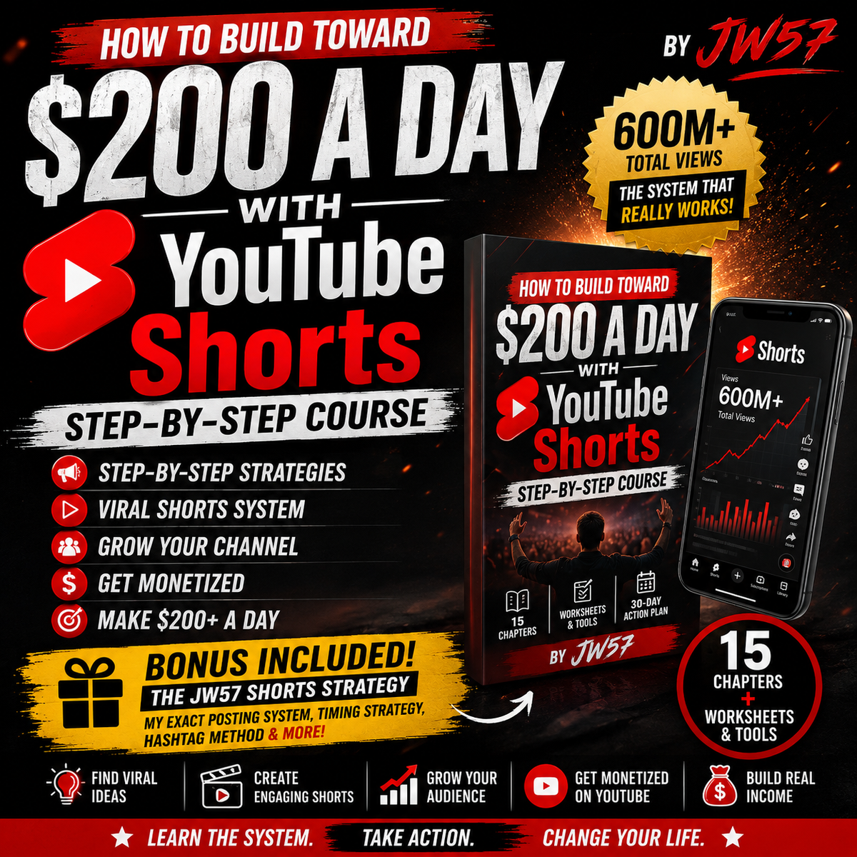How to Build Toward $200 a Day With YouTube Shorts — Step-by-Step Course